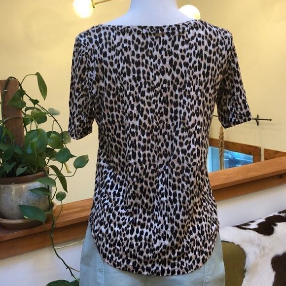 Loft linen leopard print tee - Picture 2 of 8